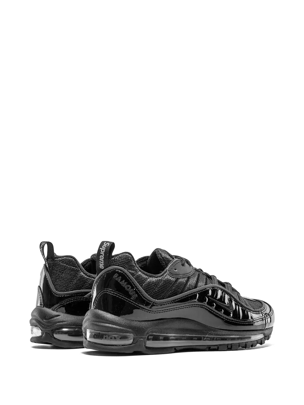 X Supreme Air Max 98 Black Sneakers